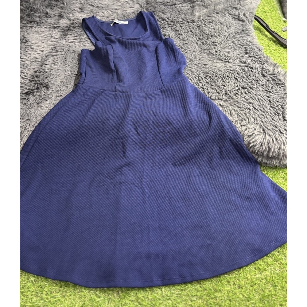 Bailey Blue Dress Medium Tank Sleeveless Fit And Flare Blue